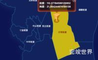 echarts湛江市赤坎区geoJson地图点击地图获取经纬度代码演示
